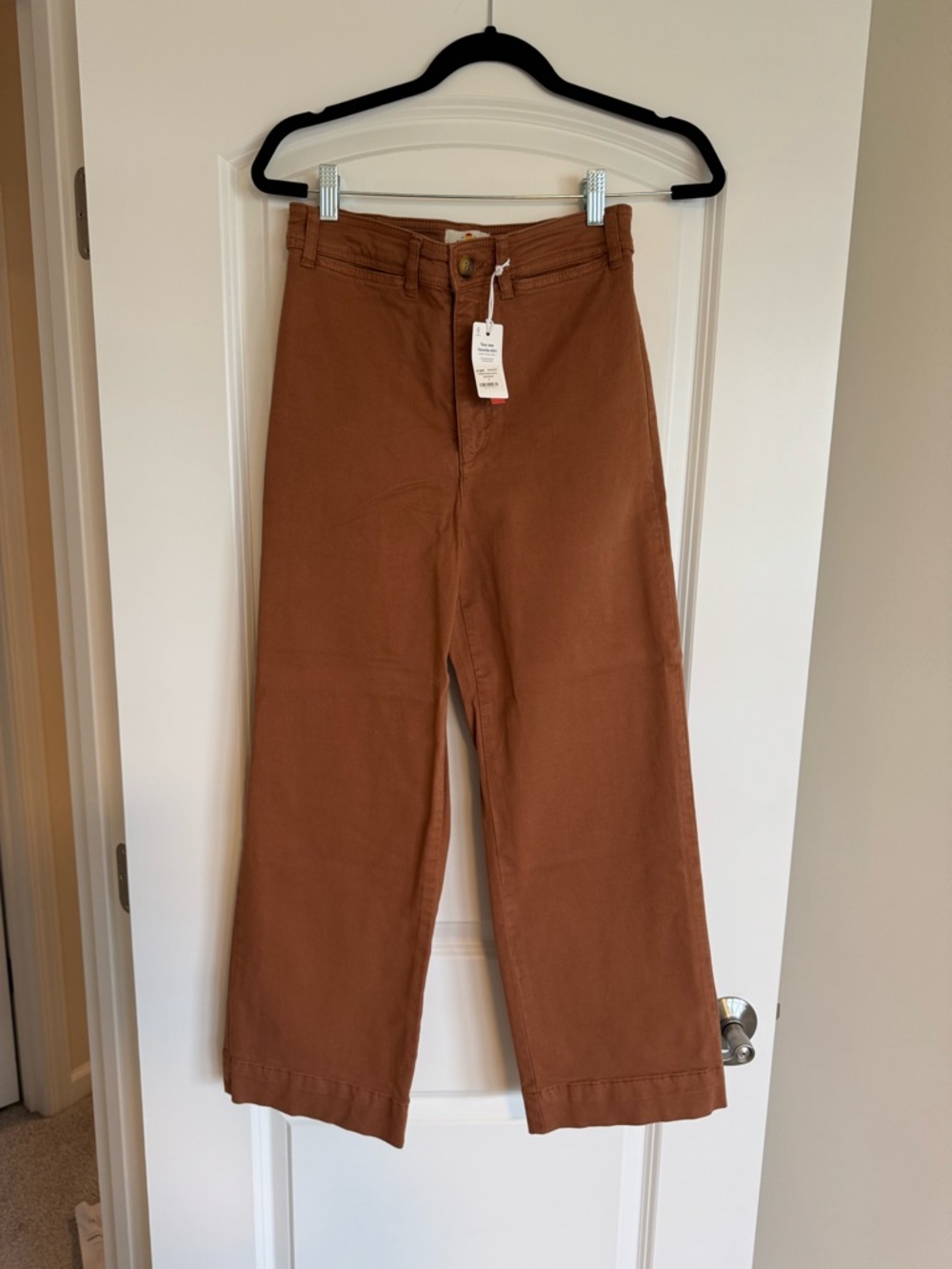 Marine Layer Wide Leg Pants in Rust - Picture 2 of 6